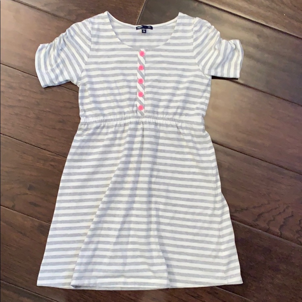 Gap Size X Large Gray Pink Dress Cute!